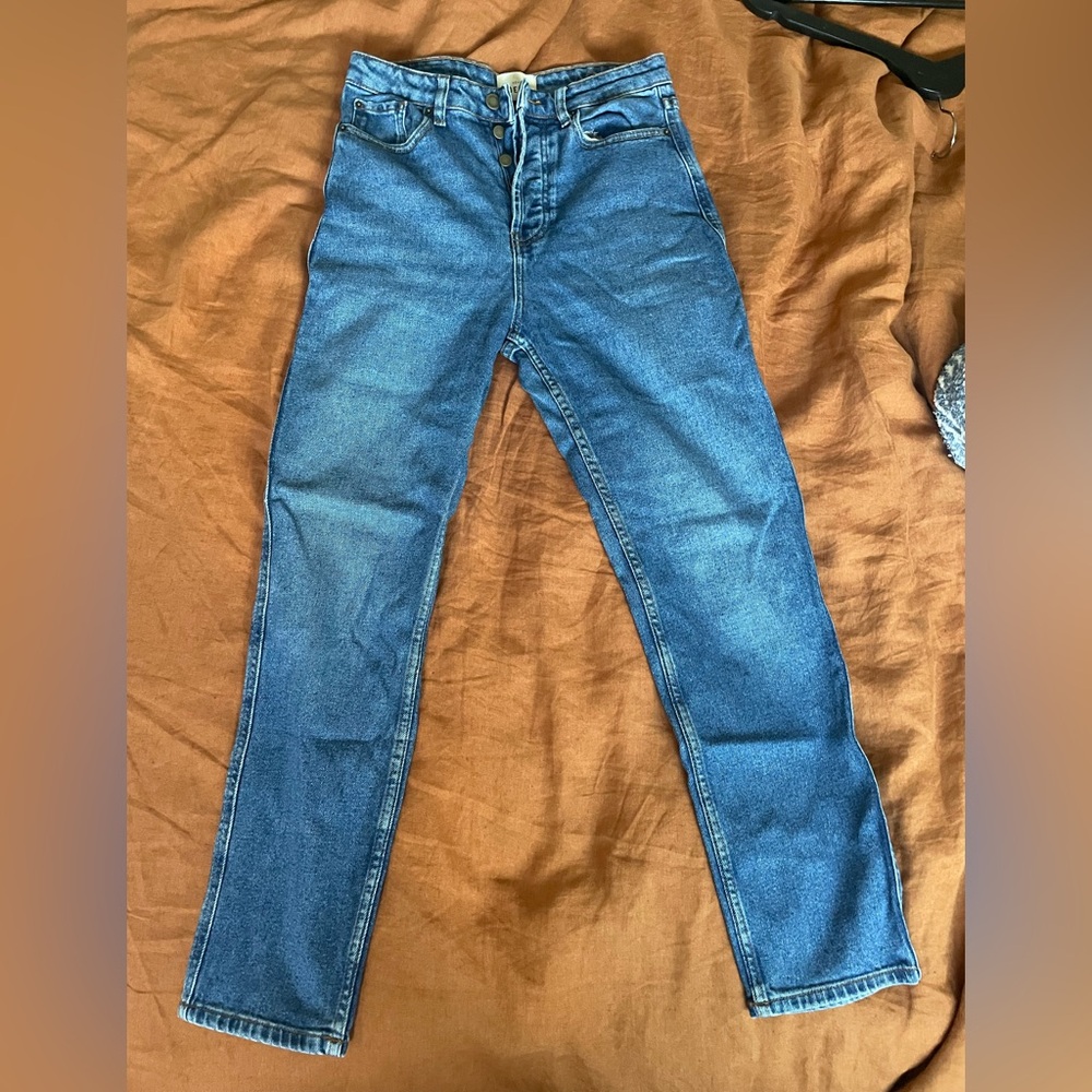 Sezane Denim Straight Leg Jeans
